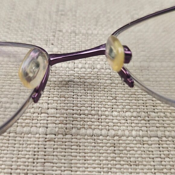 bebe Women Eyeglasses Frame Plum Tone BB5188 Half Rim Glasses Frame 53[]17 140 - Picture 12 of 14